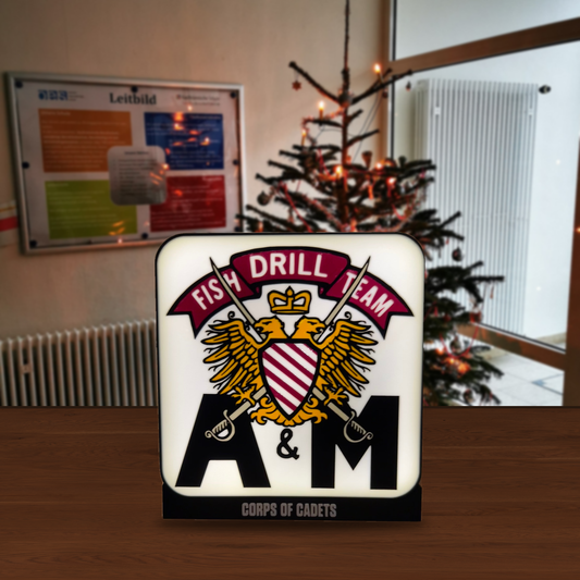 Fish Drill Team Glowbox - Christmas