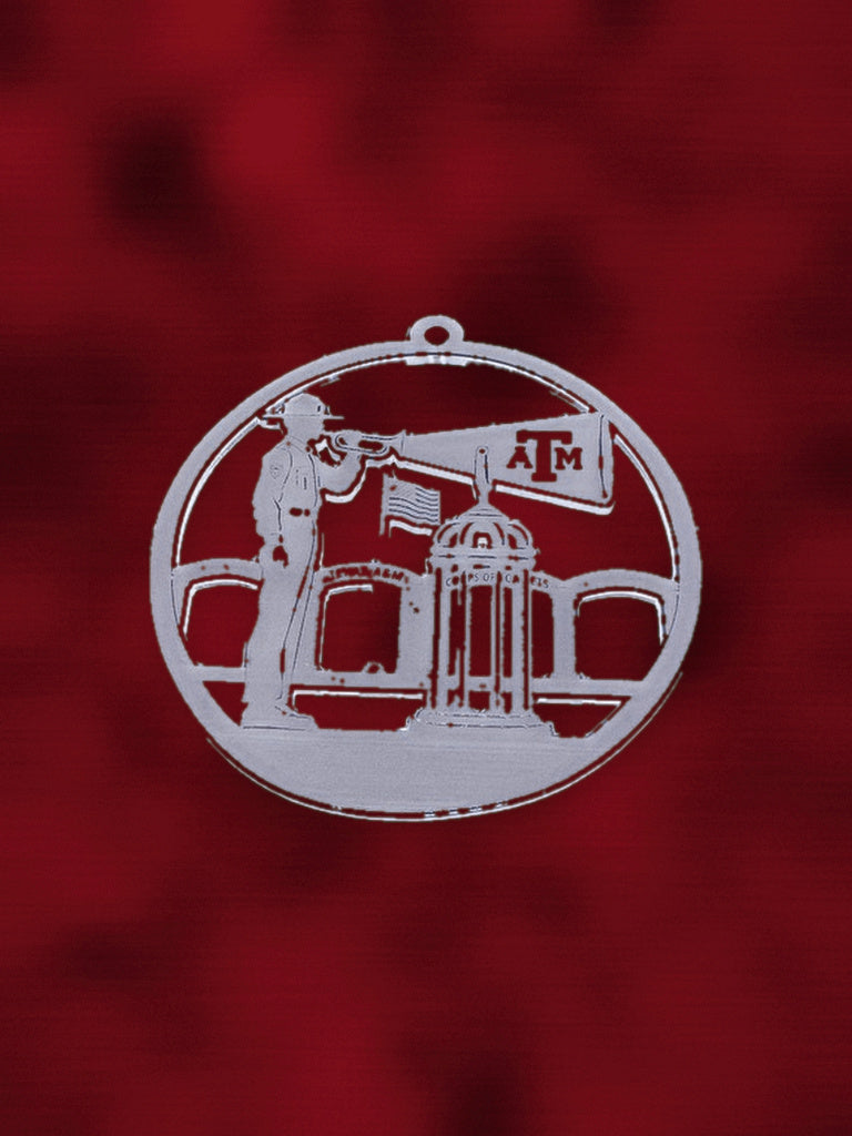Reveille on the Quad bugler ornament